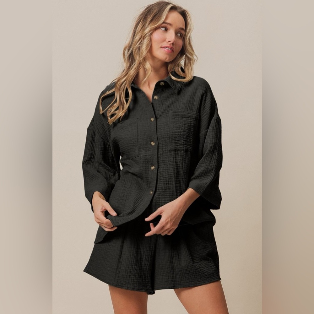 BiBi Black Women's Shorts Set